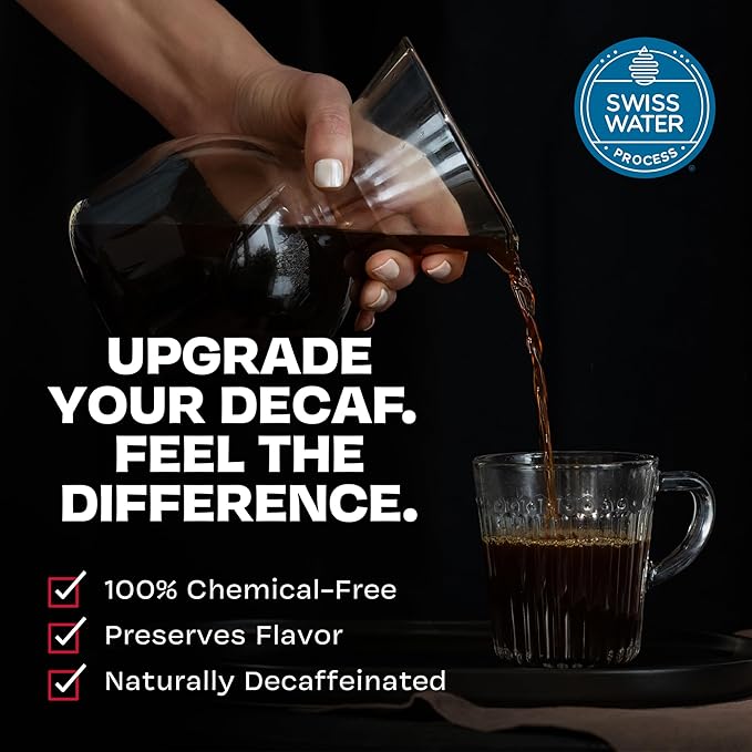Danger Coffee by Dave Asprey Remineralized Mold Free &amp Lab Tested Swiss Water Decaf Ground Coffee Medium Roast Decaffeinated 10.9 Ounce