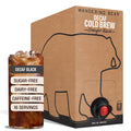 Wandering Bear Decaf Cold Brew Coffee On Tap Iced Coffee Drink - Bold Smooth No Sugar Added Shelf-Stable Ready to Drink Gluten Free &amp Vegan Decaf - 16 Servings of 6fl.oz - 96fl.oz