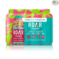 Roar Organic Electrolyte Infusions - USDA Organic - Cucumber Watermelon - with Antioxidants B Vitamins Low-Calorie Low-Sugar Low-Carb Coconut Water Infused Beverage 18 Fl Oz (Pack of 12)