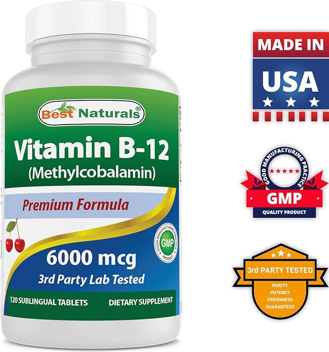 Melatonin 5 mg &amp Vitamin B12 6000 mcg