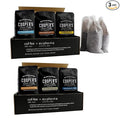 Espresso Coffee Box Set - Ground 3 Bag Gift or Sample Set 24oz and Cold Brew Coffee Box Set - 6 Filter Bags Included - Ground 1.5 lbs