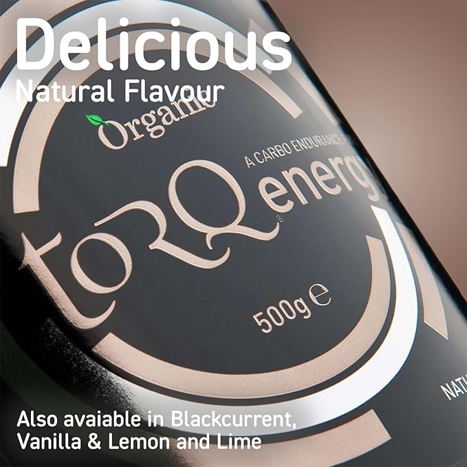 Flavoured Electrolyte Powder - Organic Isotonic Hydration Powder with Electrolytes Drink | Fast Delivery Energy Drink with High Carbohydrates and Sodium | 45 Single Servings | TORQ