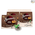 Senseo Extra Strong Dark Roast Coffee Pods 16 Count (Pack of 5) - Single Serve Coffee Pods Bulk Pack for Senseo Coffee Machine - Compostable Coffee Pods for Hot or Iced Coffee Cold Brew Coffee