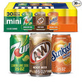 Valpa 7UP A&ampW Root Beer and Sunkist Variety Pack (7.5 fl. oz. 30 pk.)