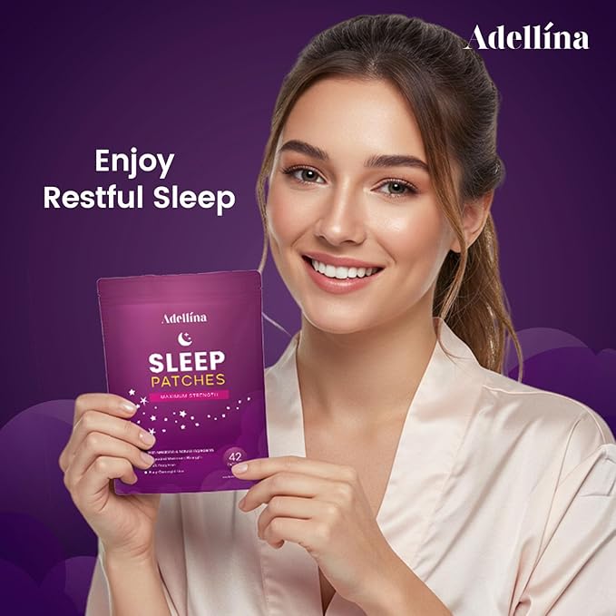 Sleep Patches for Adults Extra Strength: Easy-to-Apply Sleep Patch with Melatonin &amp Valerian 42 Patches