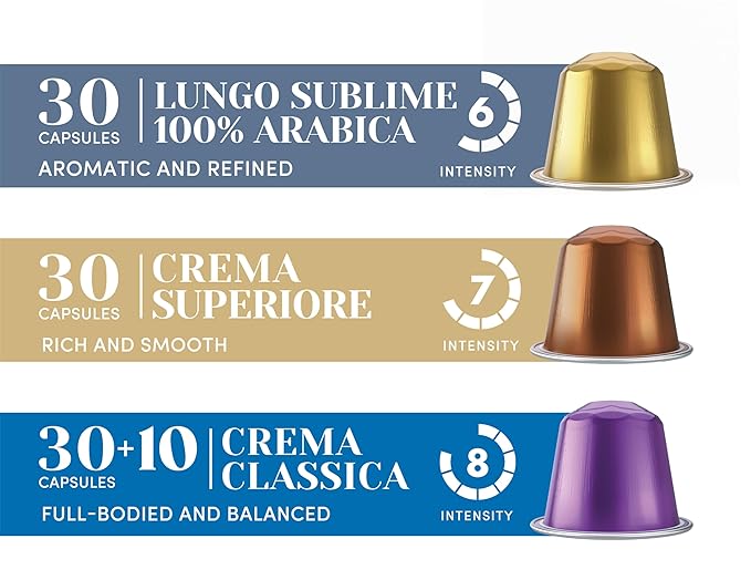 Caffè Borbone Limited Edition Holiday Variety Pack Aluminum Capsules Compatible with Nespresso Original Machines 100 Count