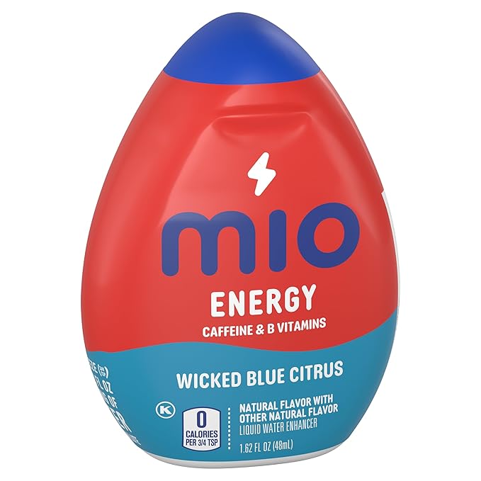 Mio Energy Liquid Water Enhancer Wicked Blue Citrus 1.62 Oz (Pack of 10)