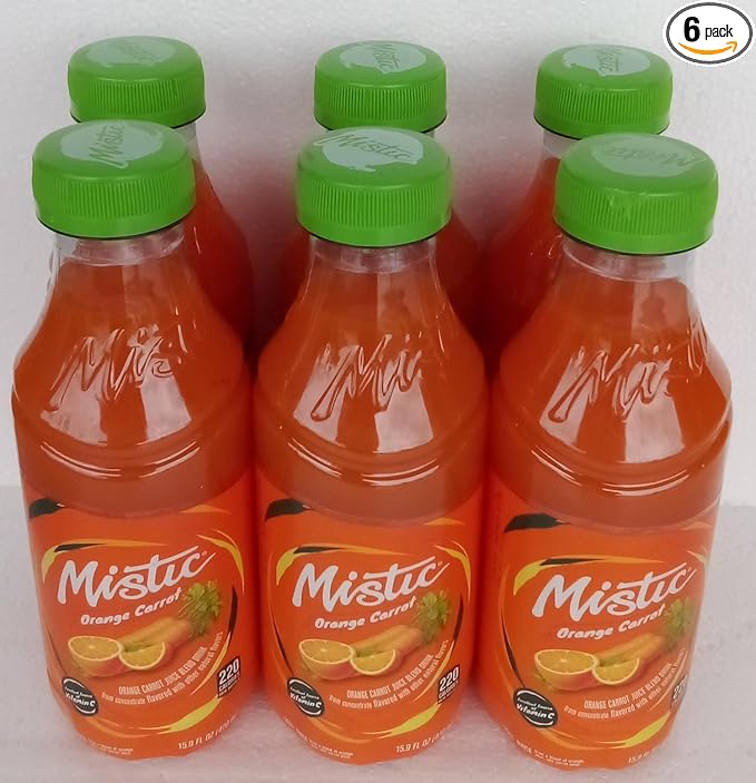 Orange Carrot Juice Mistic 16 fl oz Pack of 6