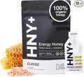 HNY+ Organic Honey Energy Gel with Electrolytes Magnesium Sea Salt &amp Potassium Gluten Free &amp Vegan Workout Gels for Gym Running Cycling &amp Hiking Sports Nutrition Caffeine Free 12