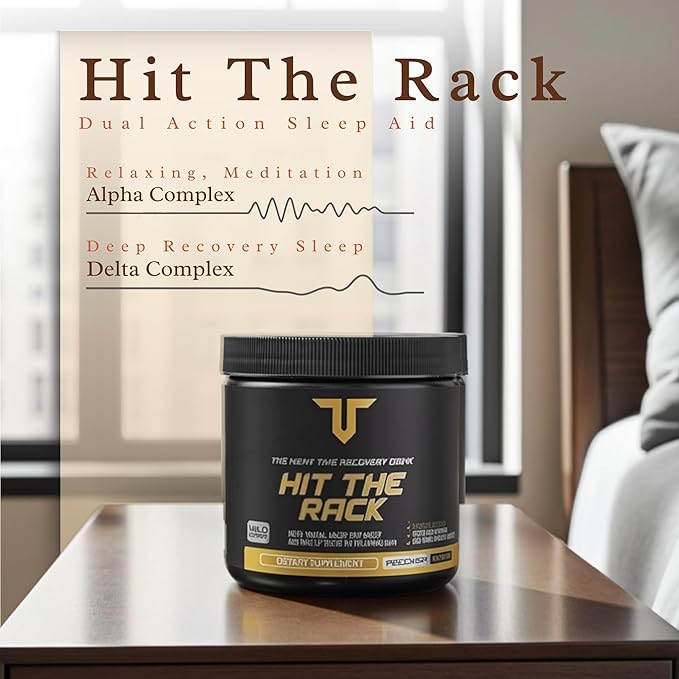 Troponin Nutrition Hit The Rack Night Time Recovery | Recovery and Sleep Supplement | Ashwagandha GABA Melatonin L-Theanine