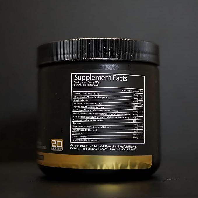 Troponin Nutrition Hit The Rack Night Time Recovery | Recovery and Sleep Supplement | Ashwagandha GABA Melatonin L-Theanine