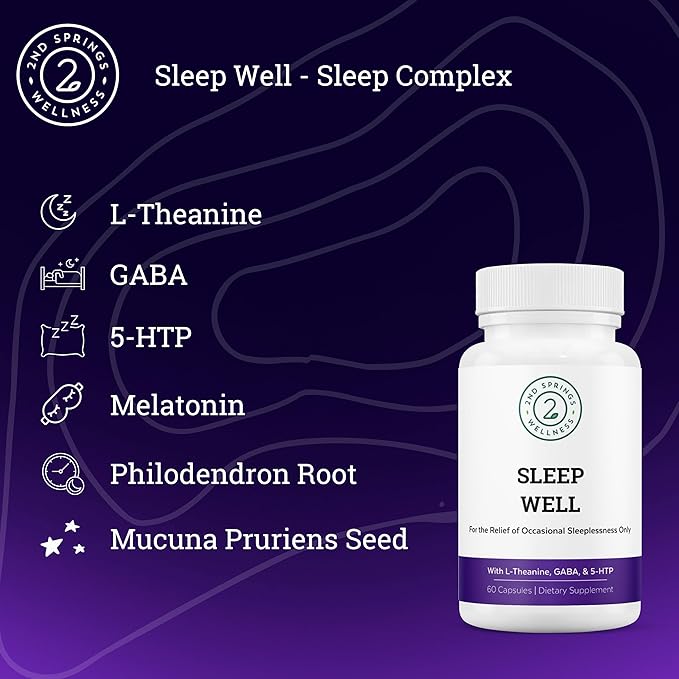 Sleep Well &amp Super B-100 Complex Bundle - Calming Sleep Aid &amp Energy Support for Optimal Well-Being
