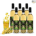 Amor Vines: Chardonnay Grape Juice - 100% Pure Non-Alcoholic No Water Added Preservative-Free – 750ml Glass Bottles (Pack of 6)