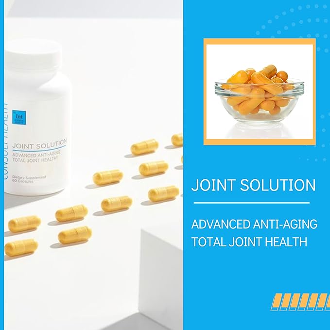 Consult Health Joint Solution Advanced Anti-Aging Total Joint Health Dietary Supplement with UC Type 2 Collagen Hyaluronic Acid Curcumin for Maximum Flexibility and Reducing Discomfort 90 Capsules