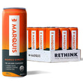 Marquis Natural Energy Drinks Sugar Free Zero Calories 100mg Organic Plant Based Caffeine Yerba Mate Green Tea &amp Green Coffee - Vitamin C &amp Bs - Mango Ginger Healthy Energy Drink - 12oz Cans