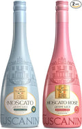 Tuscanini Italian Sparkling Grape Juice Gift Set 25.3oz | Moscato &amp Rose Sparkling Grape Juice | Non Alcoholic Sparkling Juice | Imported from Italy | Kosher