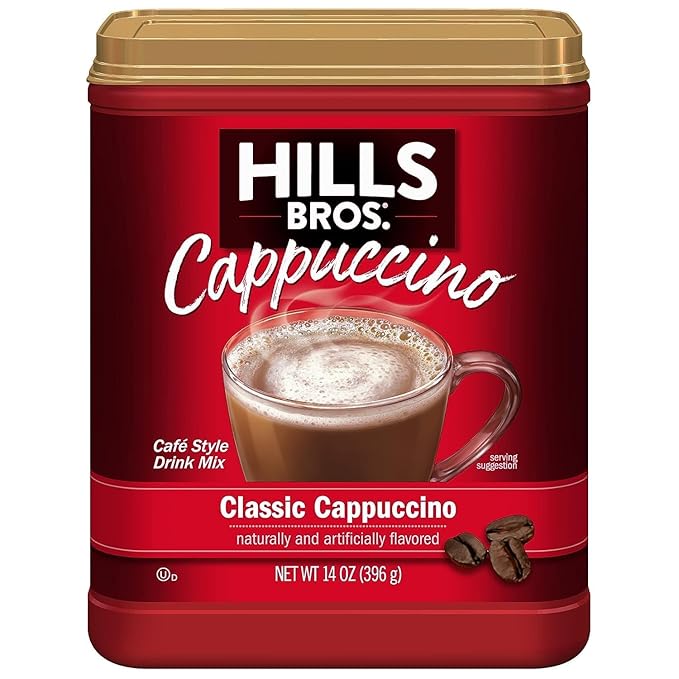 Hills Bros. Flavor Coffee (Classic Cappuccino 14 Ounce (Pack of 4)