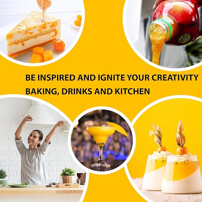 Jungle Pulp Passion Fruit Puree and Mango Puree Mix and Blend For Cocktails Desserts Margaritas Ice Tea and Ice Cream 2 x Bundle (33.8 Each)