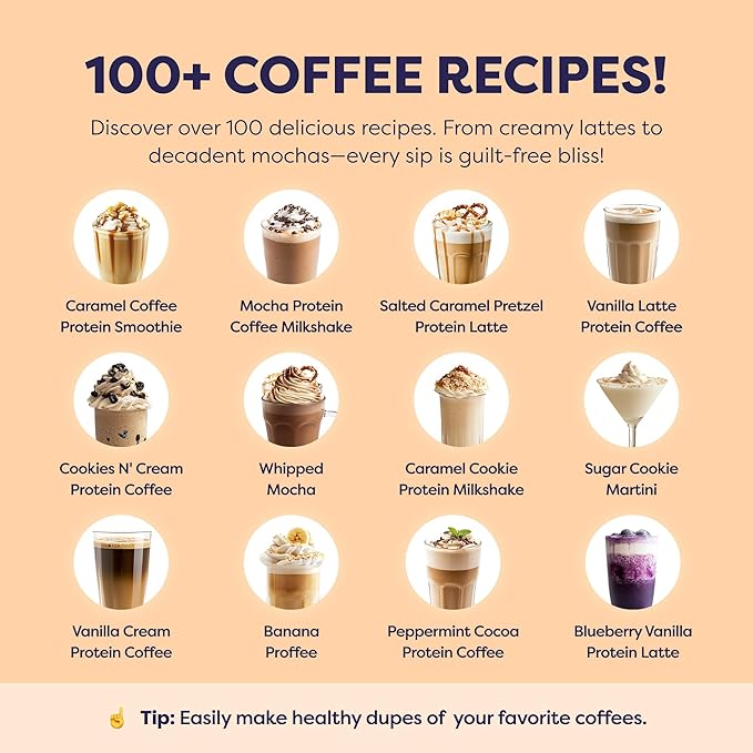 Caramel Protein Iced Coffee - Premium Whey Protein &amp Instant Iced Coffees - 100% Natural Cold Brew - Zero Artificial Flavors &amp Sweeteners 80 mg Caffeine Per Serving No Added Sugar 20 Servin