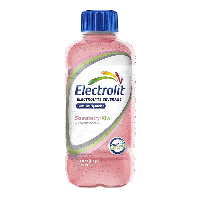 Electrolit Electrolyte Beverage Strawberry-Kiwi 21 Fl Oz bottle (Pack of 12)