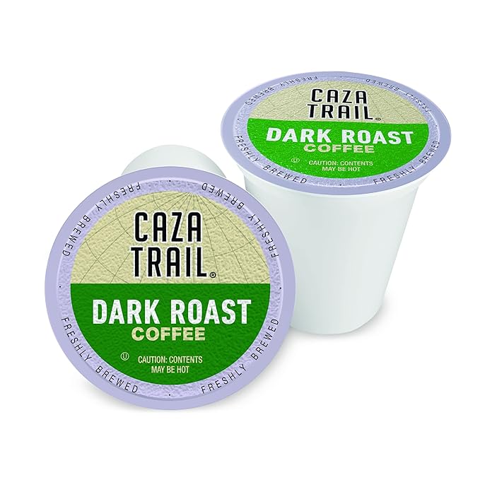 Caza Trail Coffee Pods Dark Roast Single Serve (Pack of 24) (Packaging May Vary)