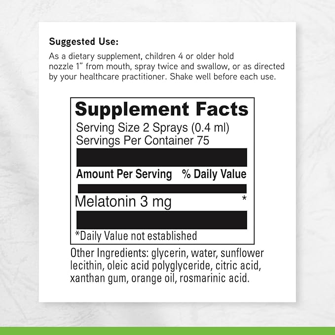 DAVINCI Labs Sleep Tight - Kids Melatonin Supplement to Support Restful Sleep Focus Cognitive Health and Social and Verbal Skills* - with 3mg Melatonin - Citrus Flavor - 30ml 75 Servings