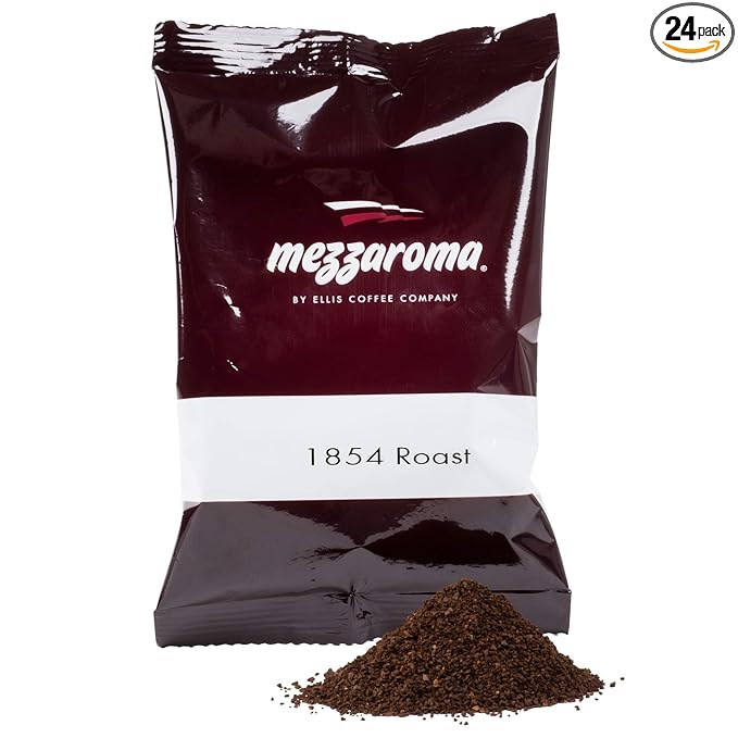 TableTop King Mezzaroma 2.5 oz. 1854 Roast Coffee Packet - 24/Case