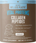 Vital Proteins Grass Fed Collagen Powder Supplement (Type I III) for Skin Hair Nail Joint - Hydrolyzed Collagen Grass Fed Dairy and Gluten Free - Chocolate Flavor 17.1 oz Canister