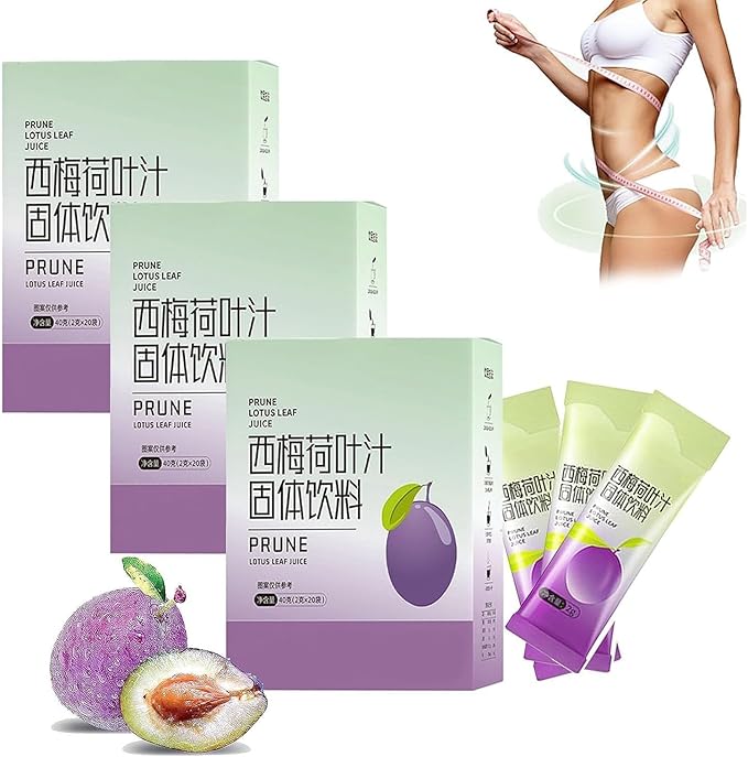 4/6Box Prune Lotus Leaf Juice Promote Body Metabolism Constipation for Adults Suitable for Fat People with Big Belly (4 Box)