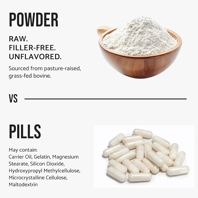 Bovine Collagen Peptides Powder Hydrolyzed Type I &amp III Protein Grass-Fed Pasture-Raised Source Unflavored Collagen Supplement Paleo-Friendly for Active Lifestyles &amp Wellness Non-GMO 2.4lb