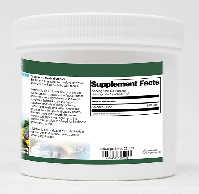 Spinach Juice Powder (4 oz ZIN: 521879)