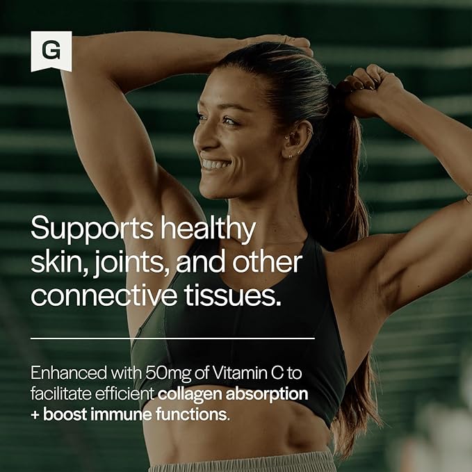Gainful Performance Boost Collagen Peptides Powder with Vitamin C Skin Immune &amp Joint Support Grass Fed Bovine Collagen Unflavored 20 Servings