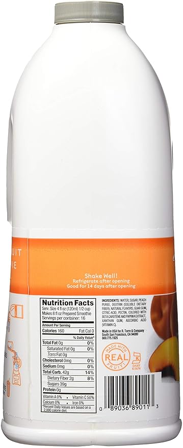 Torani Real Fruit Smoothie Peach Mix
