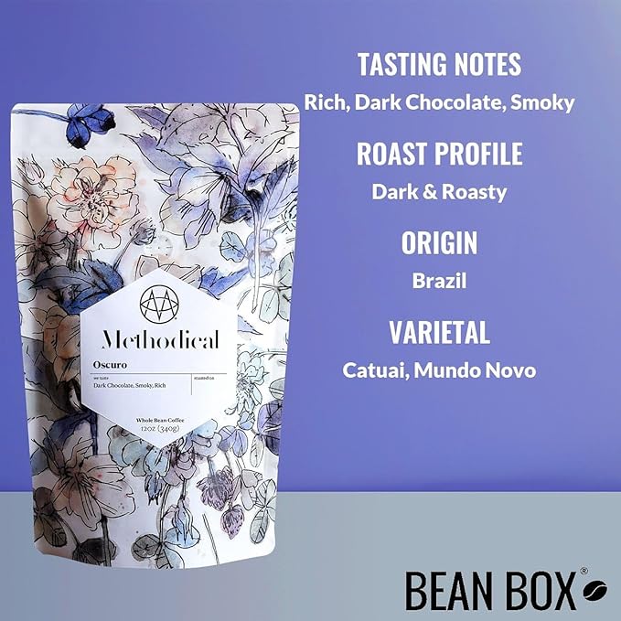 Bean Box Coffee Sampler - Roasted by Methodical 4-Pack Whole Bean Coffee Gourmet Coffee