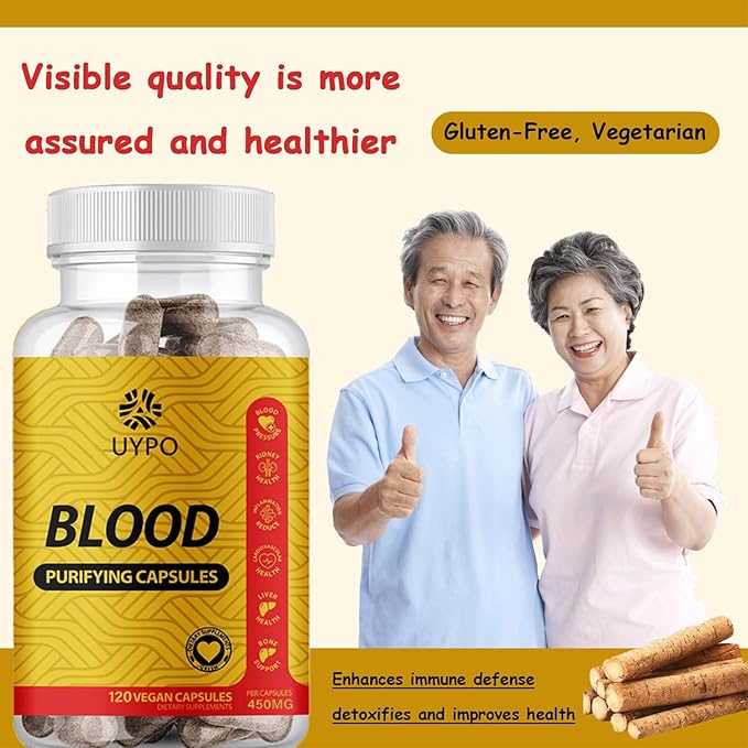 Blood Purifying Capsules Gluten Free GMO-Free Vegan 450 mg (2PCS)