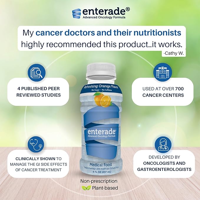 enterade Advanced Oncology Oral Supplement Orange 8 oz Bottle 12 Ct