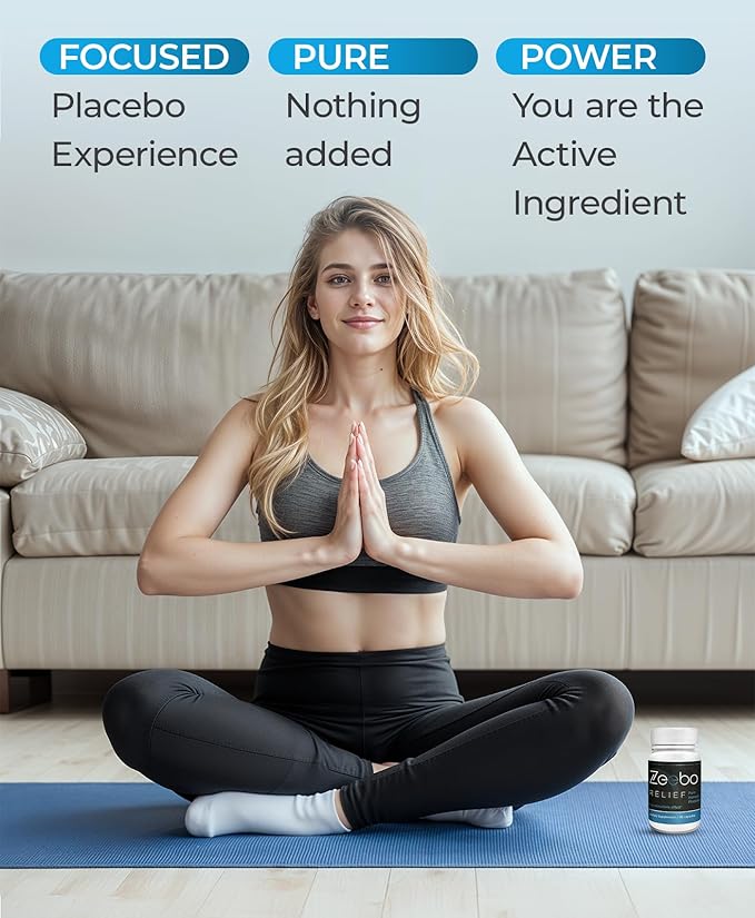 Zeebo Placebo Pills - Choose Tablet or Capsule Form (Blue-White Capsule)
