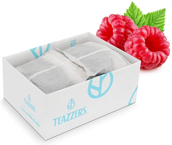Teazzers Premium All-Natural Black Tea Bags– Great for Foodservice Commercial Ice Tea Brewers | Unsweetened USA-Made Bulk Green Tea for Restaurants Cafés &amp Home Brewing (3 Ounce 32 Count)
