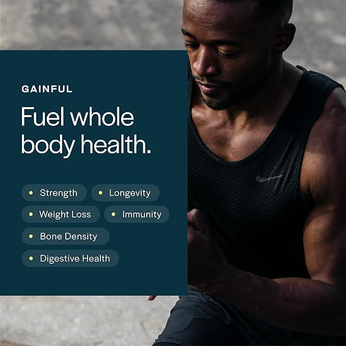 Gainful Performance Whey Protein Powder 25g Protein per Serving Unflavored Supports Muscle Growth Recovery and Endurance with Tart Cherry Powder No Artificial Ingredients 14 Servings