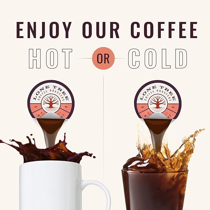 Lone Tree Single-Serve Coffee Pods – Premium 100% Arabica Liquid Concentrate – Daily Delight Medium Roast – 12 Pods – Ready Hot or Iced