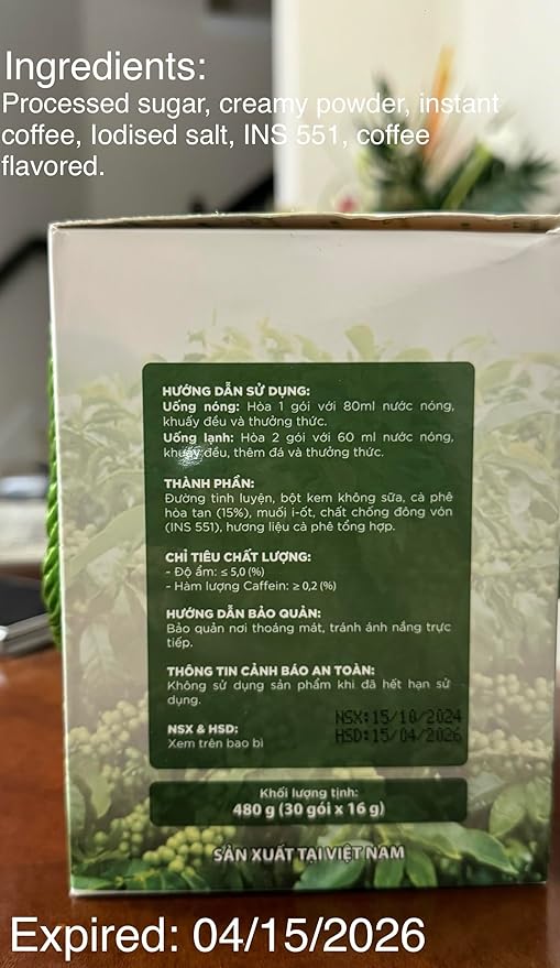 Thien Nhien Viet Green Coffee Detox Instant Coffee - 16 oz