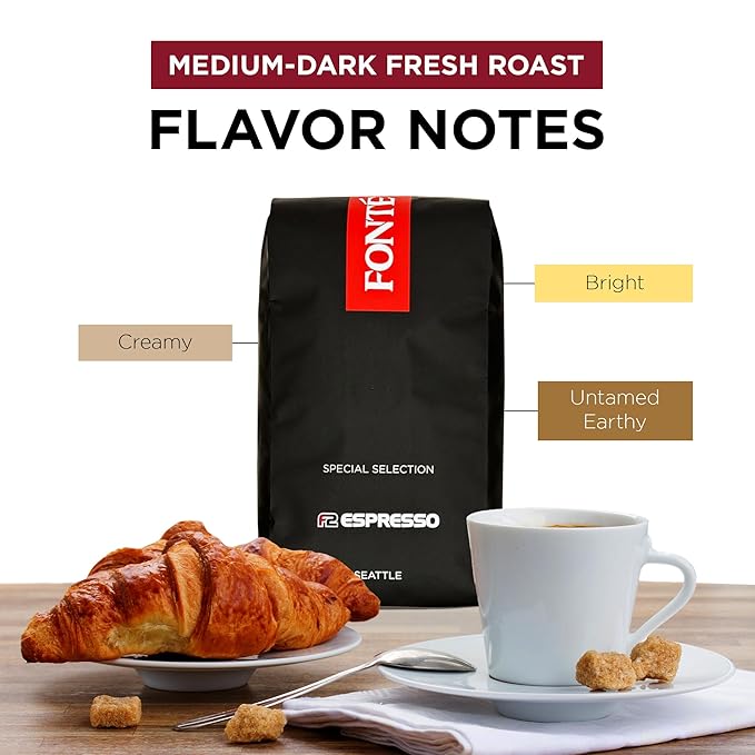Fonte Coffee Roaster - Drip Coffee - Medium-Dark Fresh Roast - Roasted in Seattle - Single Origin - Sweet Caramel Cocoa - 12 oz - F2