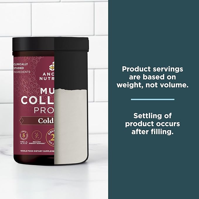 Ancient Nutrition Hydrolyzed Collagen Peptides Powder Cold Brew Multi Collagen Protein for Women and Men 40 Servings Supports Skin and Nails Gut Health 17.5 oz