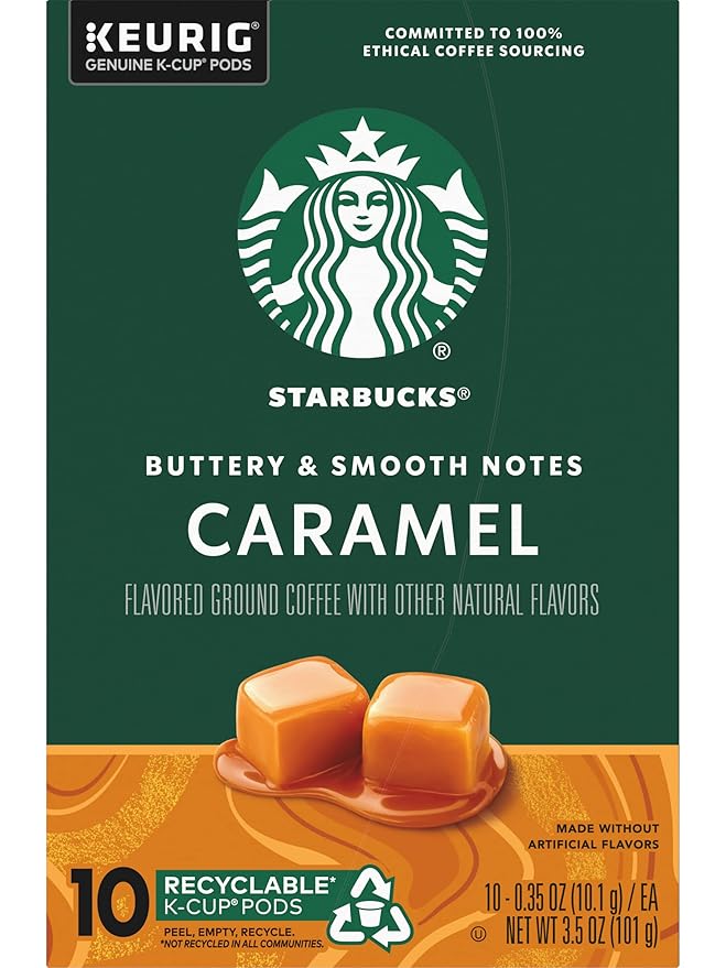 Starbucks Coffee Company Starbucks Flavored Coffee K-Cup Pods Caramel 10 CT