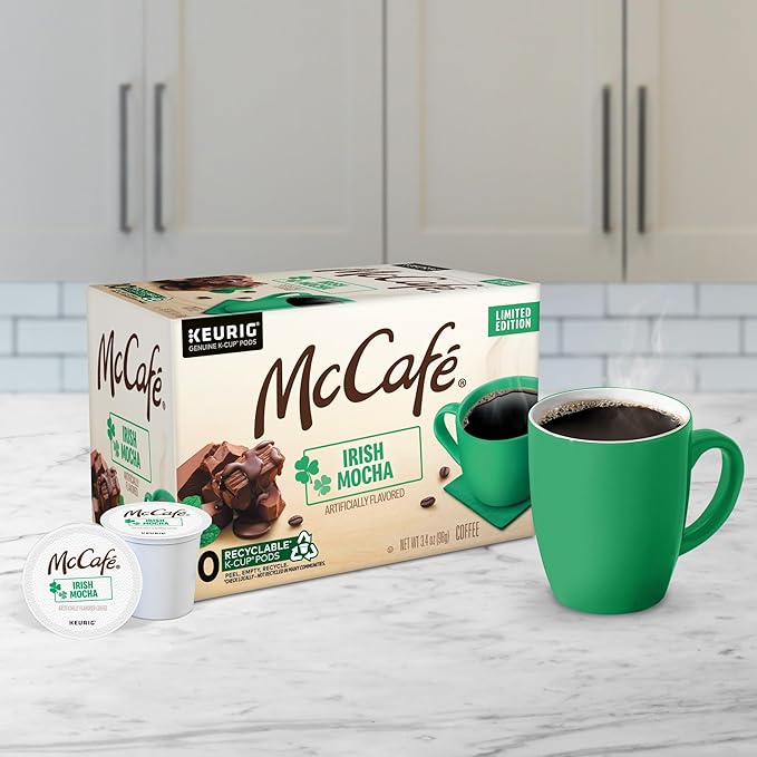 McCafe Irish Mocha Coffee Single-Serve Keurig K-Cup Pods 60 Count