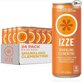 IZZE Sparkling Water Juice Beverage Blend Clementine No Sugar Added 8.4 FL OZ 24 Cans