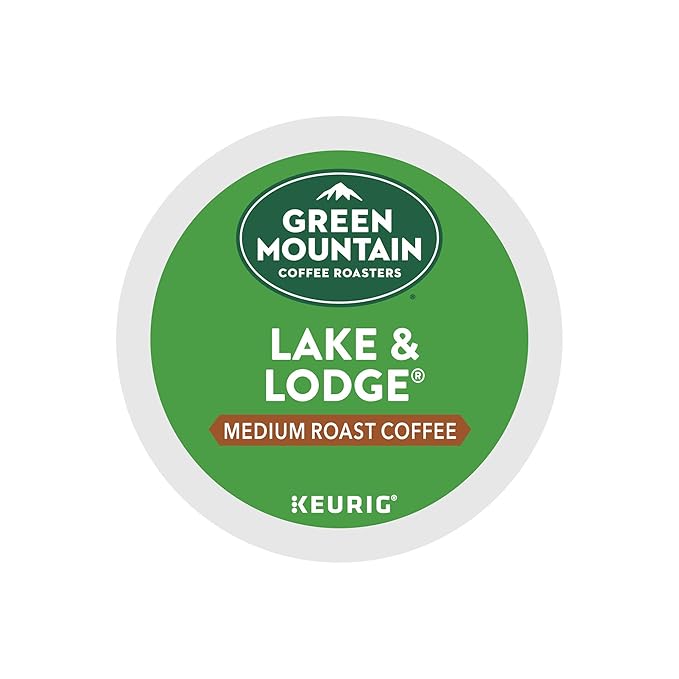 Green Mountain Coffee Roasters Lake and Lodge Blend Keurig Single-Serve K-Cup pods Medium Roast Coffee 96 Count