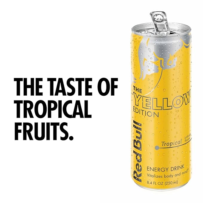 Red Bull Energy Drink Tropical and Original Formula Multiple Sizes (24 Pack)