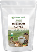 Organic Mushroom Coffee Bulk 5 lb - Instant Superfood Mix of Lion’s Mane + Cordyceps + Chaga + Coffee - Lightly Sweetened With Cashew Milk + Stevia - Vegan Gluten Free