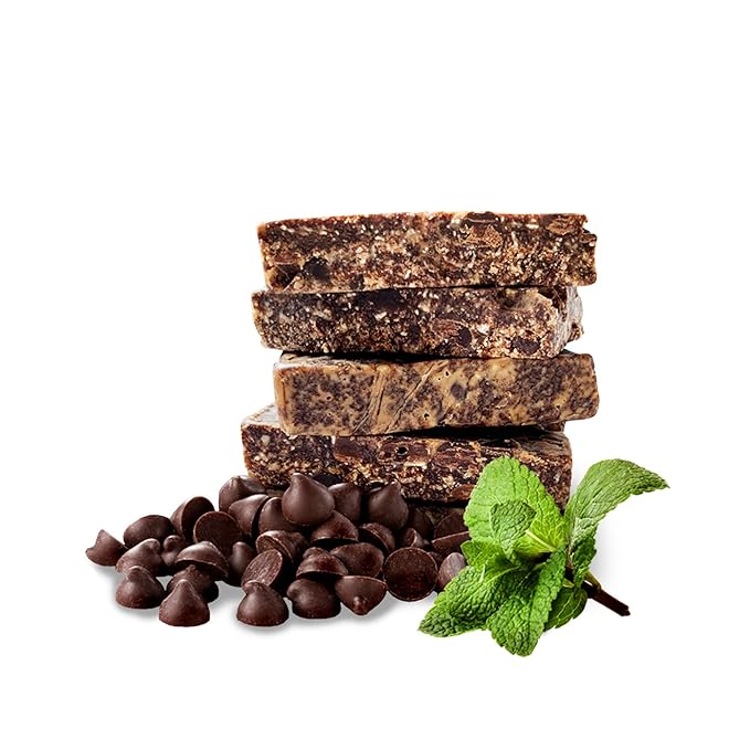 MariGold Keto Fat Bombs Snacks - Mint Chocolate Chip - Low Carb Collagen Rich Organic Cocoa Butter Dark Chocolate Organic Peppermint Gluten-Free Non-GMO (3 bag 5 Servings Each) No Weird Aftert
